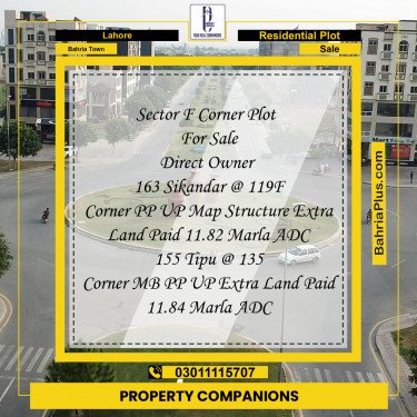 Residential Plot for Sale in Bahria Town, Lahore - (BP-130129)