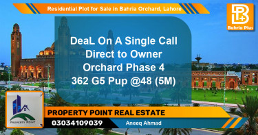 Residential Plot for Sale in Bahria Orchard, Lahore - (BP-130239)