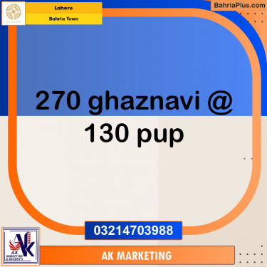 Residential Plot for Sale in Bahria Town, Lahore - (BP-130246)