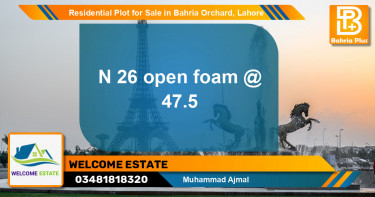 Residential Plot for Sale in Bahria Orchard, Lahore - (BP-130378)