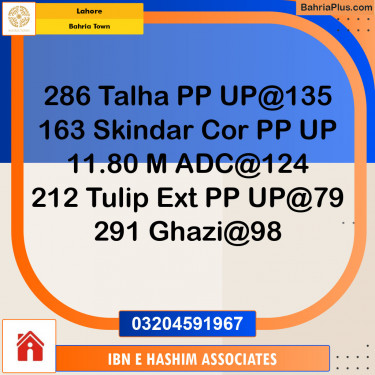 Residential Plot for Sale in Bahria Town, Lahore - (BP-130393)