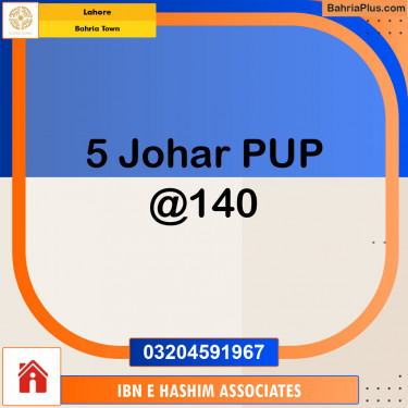 Residential Plot for Sale in Bahria Town, Lahore - (BP-130412)