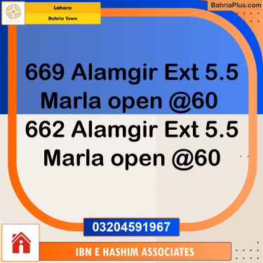 Residential Plot for Sale in Bahria Town, Lahore - (BP-130423)