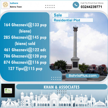 Residential Plot for Sale in Bahria Town, Lahore - (BP-130427)