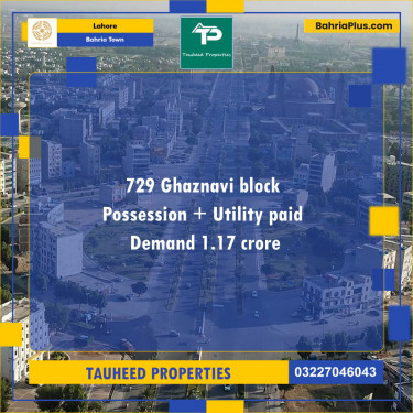 Residential Plot for Sale in Bahria Town, Lahore - (BP-130450)