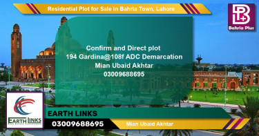 Residential Plot for Sale in Bahria Town, Lahore - (BP-130500)
