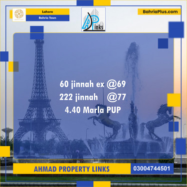 Residential Plot for Sale in Bahria Town, Lahore - (BP-130531)
