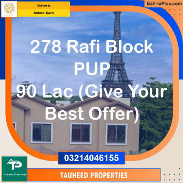 Residential Plot for Sale in Bahria Town, Lahore - (BP-130550)