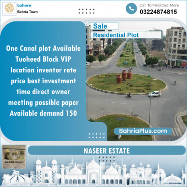 Residential Plot for Sale in Bahria Town, Lahore - (BP-130687)