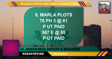 Residential Plot for Sale in Bahria Orchard, Lahore - (BP-130811)