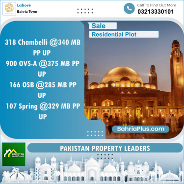 Residential Plot for Sale in Bahria Town, Lahore - (BP-130884)