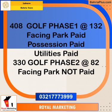Residential Plot for Sale in Bahria Town, Lahore - (BP-130912)