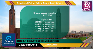 Residential Plot for Sale in Bahria Town, Lahore - (BP-130953)