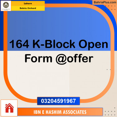 Residential Plot for Sale in Bahria Orchard, Lahore - (BP-130990)