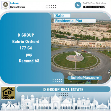 Residential Plot for Sale in Phase 4 - G6 Block -  Bahria Orchard, Lahore - (BP-131043)