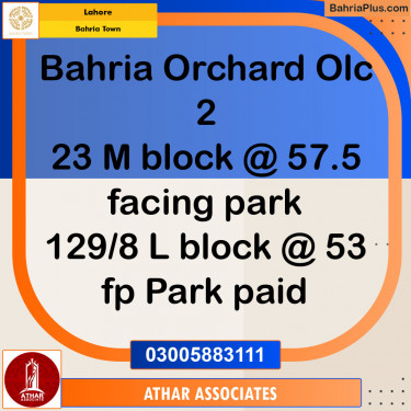 Residential Plot for Sale in Bahria Town, Lahore - (BP-131161)