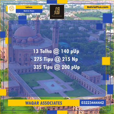 Residential Plot for Sale in Sector F - Talha Block -  Bahria Town, Lahore - (BP-131209)