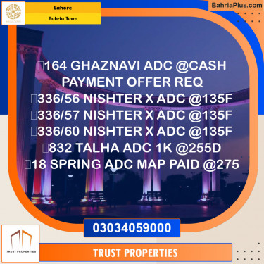 Residential Plot for Sale in Sector F - Ghaznavi Block -  Bahria Town, Lahore - (BP-131230)
