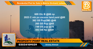 Residential Plot for Sale in OLC-B Block -  Bahria Orchard, Lahore - (BP-131243)