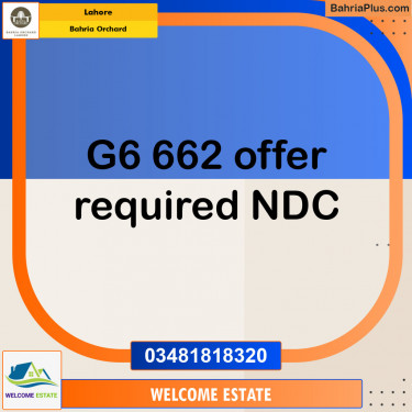 Residential Plot for Sale in Phase 4 - G6 Block -  Bahria Orchard, Lahore - (BP-131325)