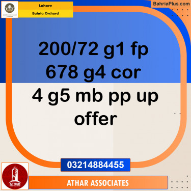 Residential Plot for Sale in Phase 4 - G1 Block -  Bahria Orchard, Lahore - (BP-131333)