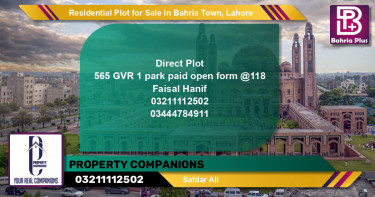 Residential Plot for Sale in Golf Phase 1 -  Bahria Town, Lahore - (BP-131344)