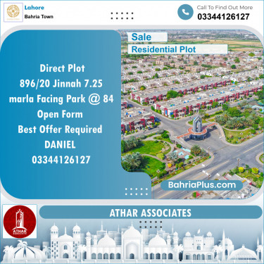 Residential Plot for Sale in Sector E - Jinnah Block -  Bahria Town, Lahore - (BP-131404)