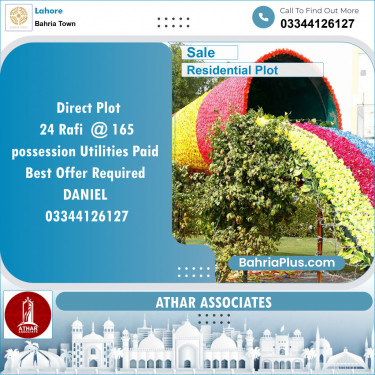 Residential Plot for Sale in Sector E - Rafi Block -  Bahria Town, Lahore - (BP-131407)