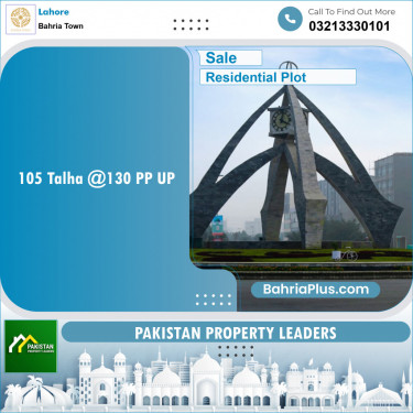 Residential Plot for Sale in Sector F - Talha Block -  Bahria Town, Lahore - (BP-131441)