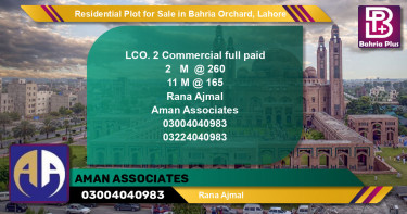 Residential Plot for Sale in Bahria Orchard, Lahore - (BP-131451)