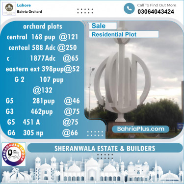 Residential Plot for Sale in Bahria Orchard, Lahore - (BP-131508)