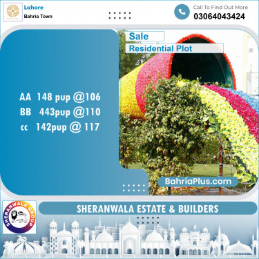 Residential Plot for Sale in Sector D - AA Block -  Bahria Town, Lahore - (BP-131510)