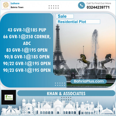Residential Plot for Sale in Golf Phase 1 -  Bahria Town, Lahore - (BP-131573)
