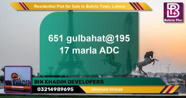 Residential Plot for Sale in Sector C - Gulbahar Block -  Bahria Town, Lahore - (BP-131635)