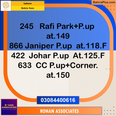 Residential Plot for Sale in Sector E - Rafi Block -  Bahria Town, Lahore - (BP-131649)