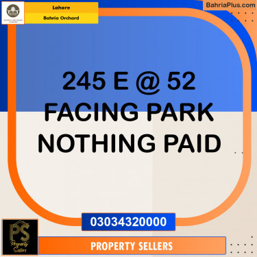 Residential Plot for Sale in Phase 2 - E Block -  Bahria Orchard, Lahore - (BP-131685)