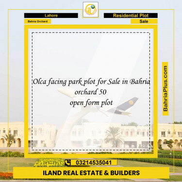 Residential Plot for Sale in OLC-A Block -  Bahria Orchard, Lahore - (BP-131750)