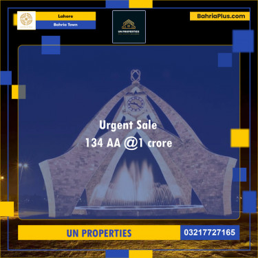 Residential Plot for Sale in Sector D - AA Block -  Bahria Town, Lahore - (BP-131755)