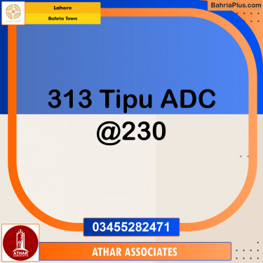 Residential Plot for Sale in Sector F - Tipu Sultan Block -  Bahria Town, Lahore - (BP-131803)