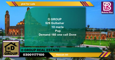 Residential Plot for Sale in Sector C - Gulbahar Block -  Bahria Town, Lahore - (BP-131990)