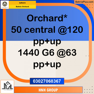 Residential Plot for Sale in Bahria Orchard, Lahore - (BP-132028)