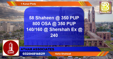 Residential Plot for Sale in Sector B - Shaheen Block -  Bahria Town, Lahore - (BP-132071)