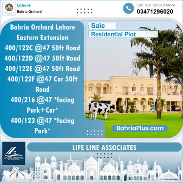 Residential Plot for Sale in Bahria Orchard, Lahore - (BP-132086)