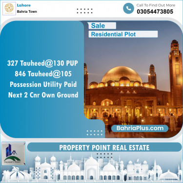 Residential Plot for Sale in Sector F - Tauheed Block -  Bahria Town, Lahore - (BP-132117)