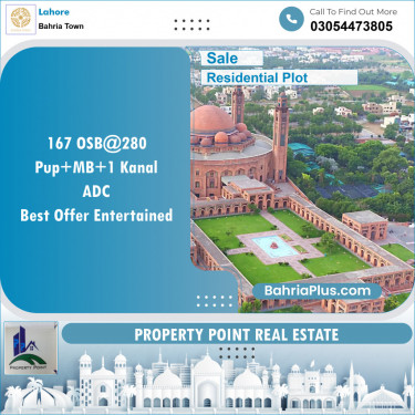 Residential Plot for Sale in Overseas B -  Bahria Town, Lahore - (BP-132225)
