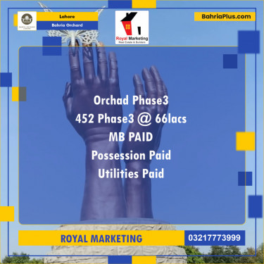 Residential Plot for Sale in Bahria Orchard, Lahore - (BP-132272)