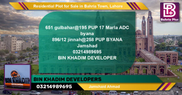 Residential Plot for Sale in Sector C - Gulbahar Block -  Bahria Town, Lahore - (BP-132314)