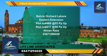 Residential Plot for Sale in Bahria Orchard, Lahore - (BP-132417)