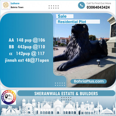 Residential Plot for Sale in Bahria Town, Lahore - (BP-132594)