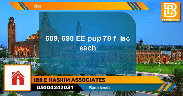 Residential Plot for Sale in Bahria Town, Lahore - (BP-132653)